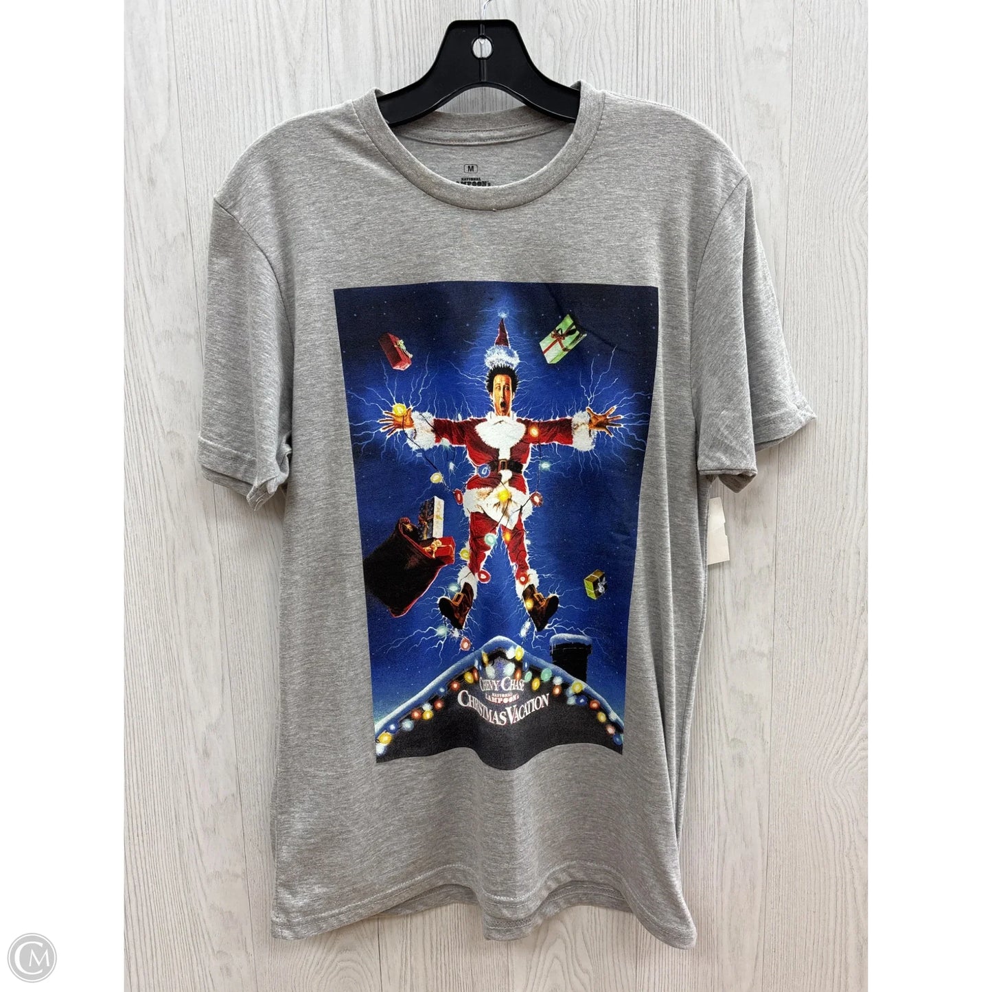 Top Short Sleeve By Clothes Mentor In Grey, Size: M
