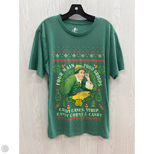 Top Short Sleeve By Clothes Mentor In Green, Size: L