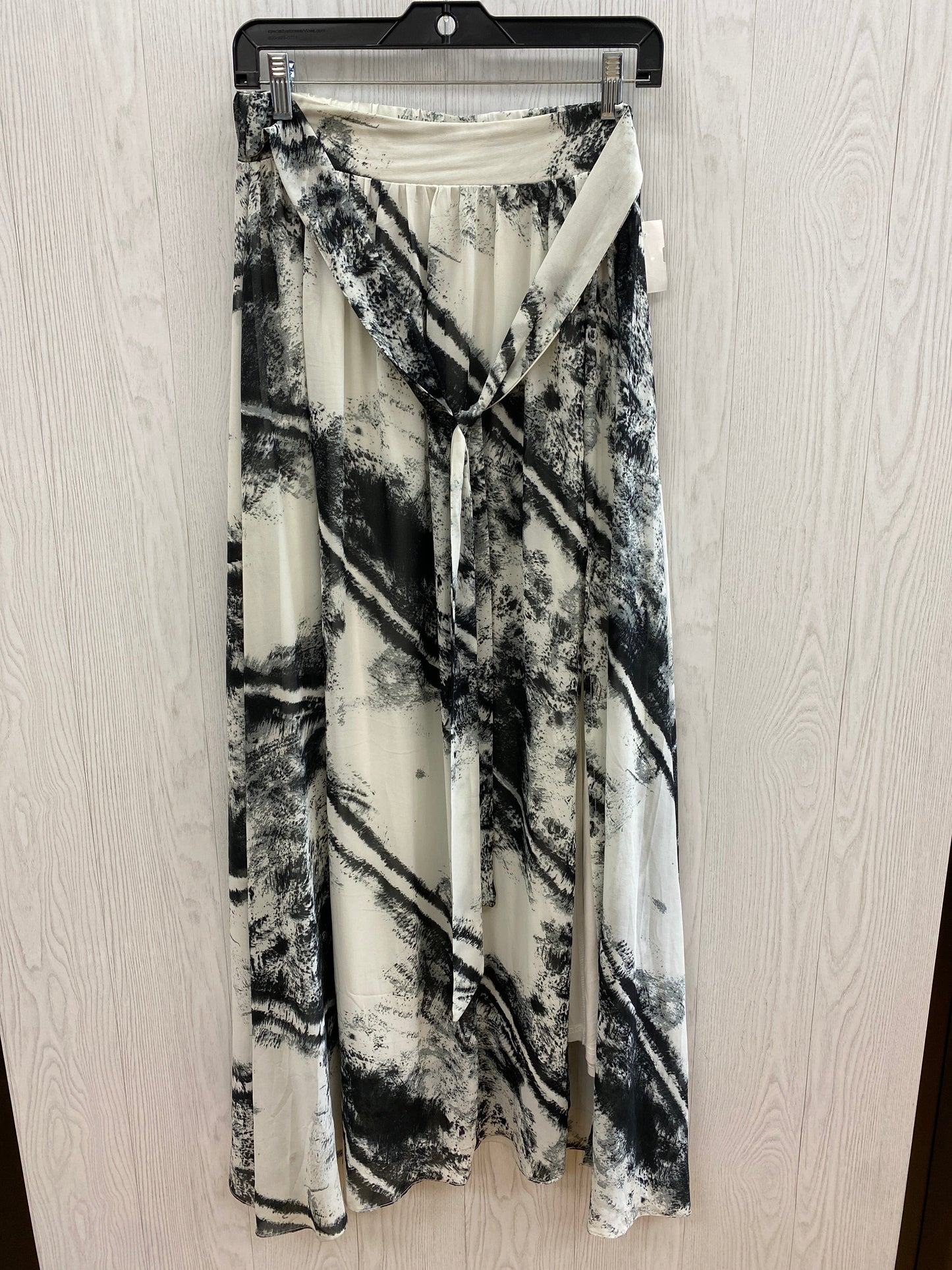 Black Cream Skirt Maxi Clothes Mentor, Size S