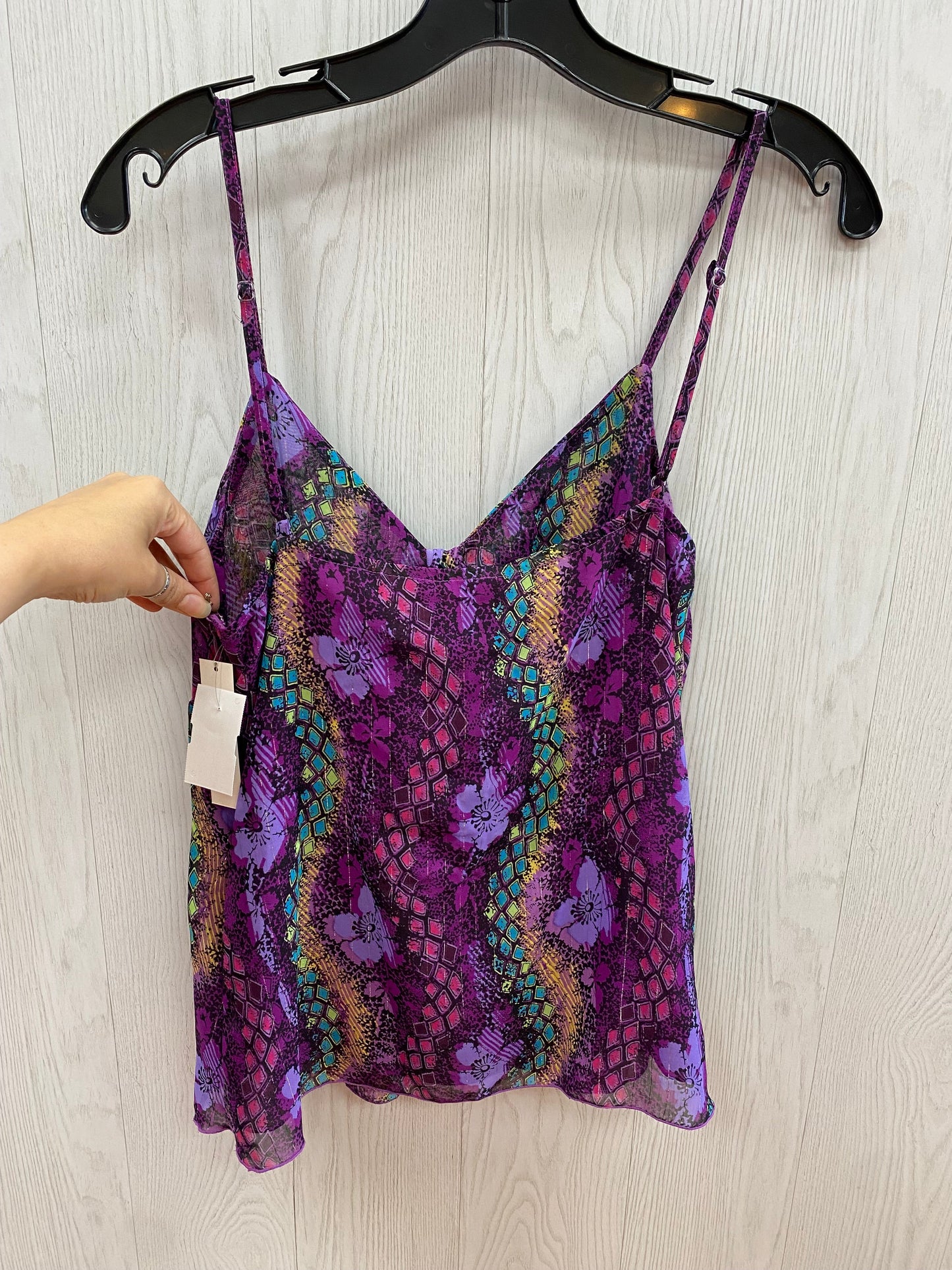 Purple Top Sleeveless Clothes Mentor, Size S