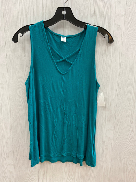 Teal Top Sleeveless Basic Old Navy, Size M