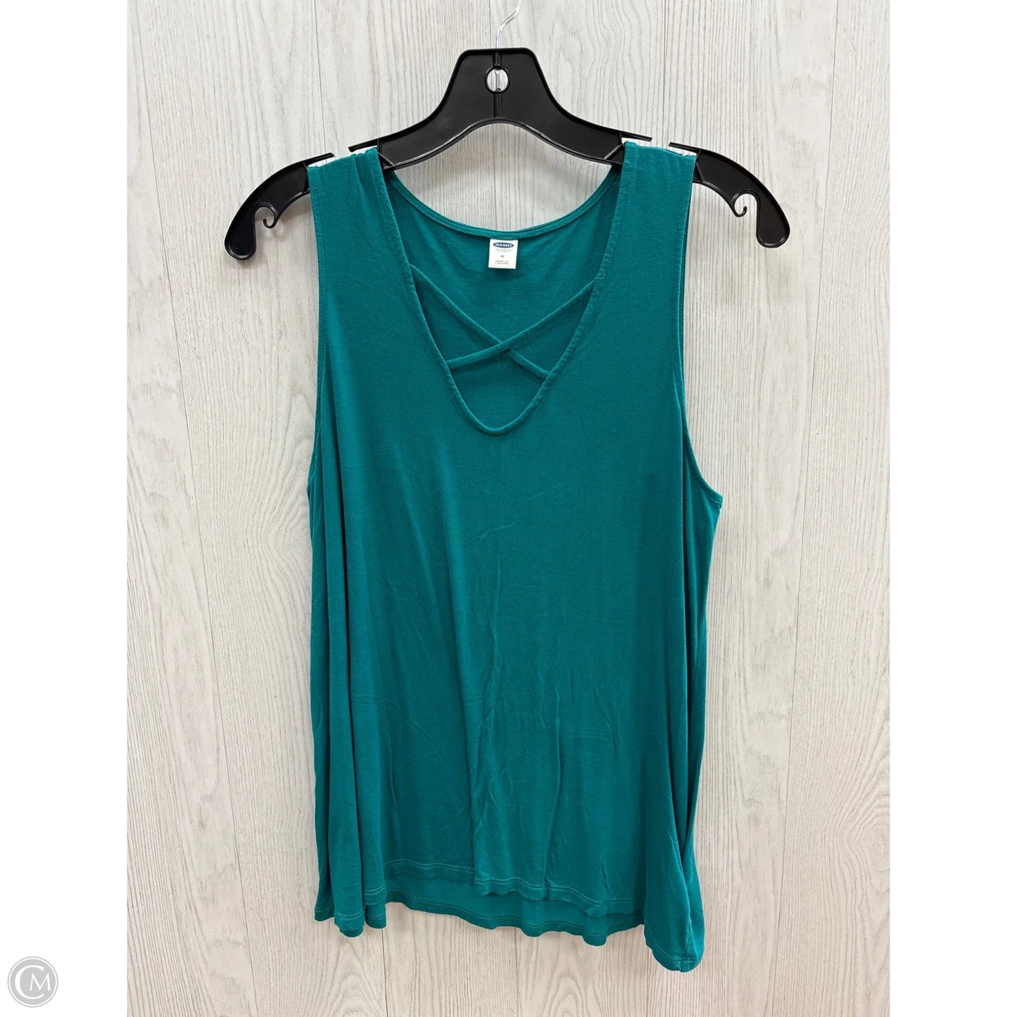 Top Sleeveless Basic By Old Navy In Teal, Size: M