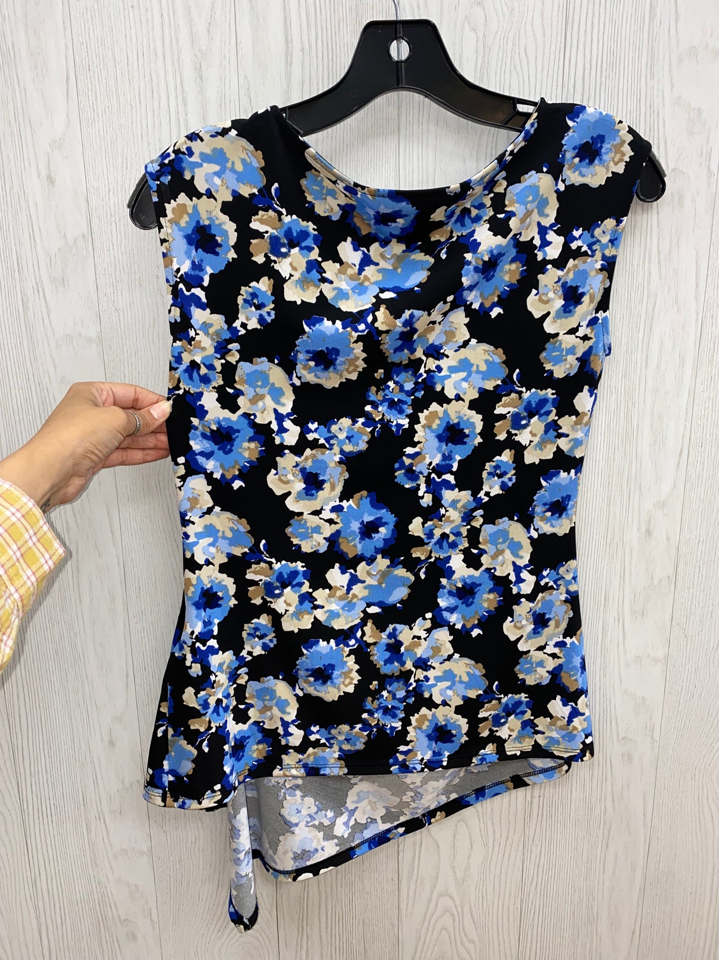 Black & Blue Top Sleeveless White House Black Market, Size Xs