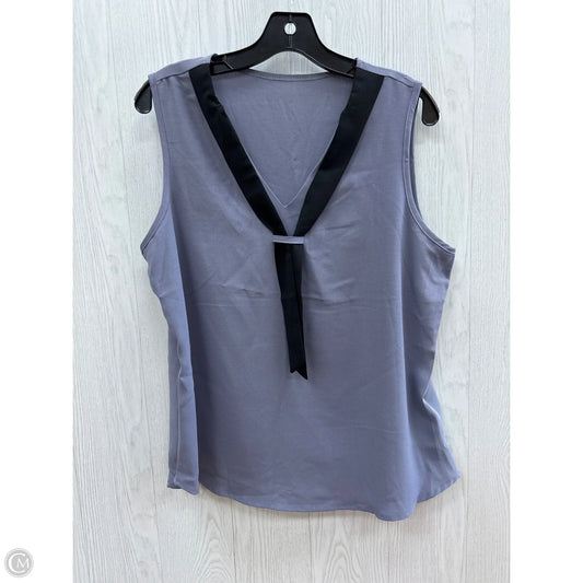 Top Sleeveless Basic By Clothes Mentor In Grey, Size: Xl