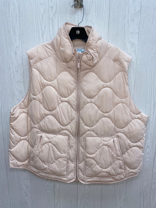 Vest Puffer & Quilted By Flx In Pink, Size: 1x