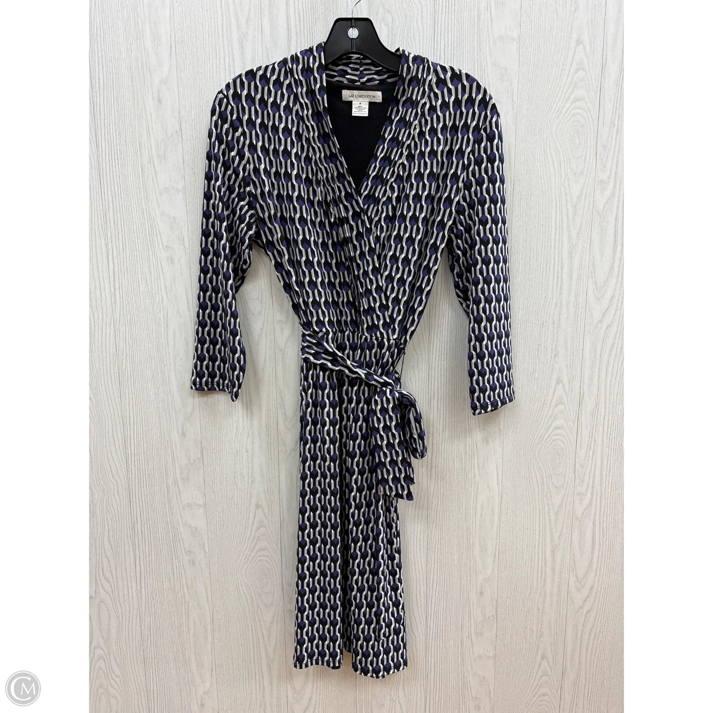 Dress Work By Liz Claiborne In Black & Purple, Size: M