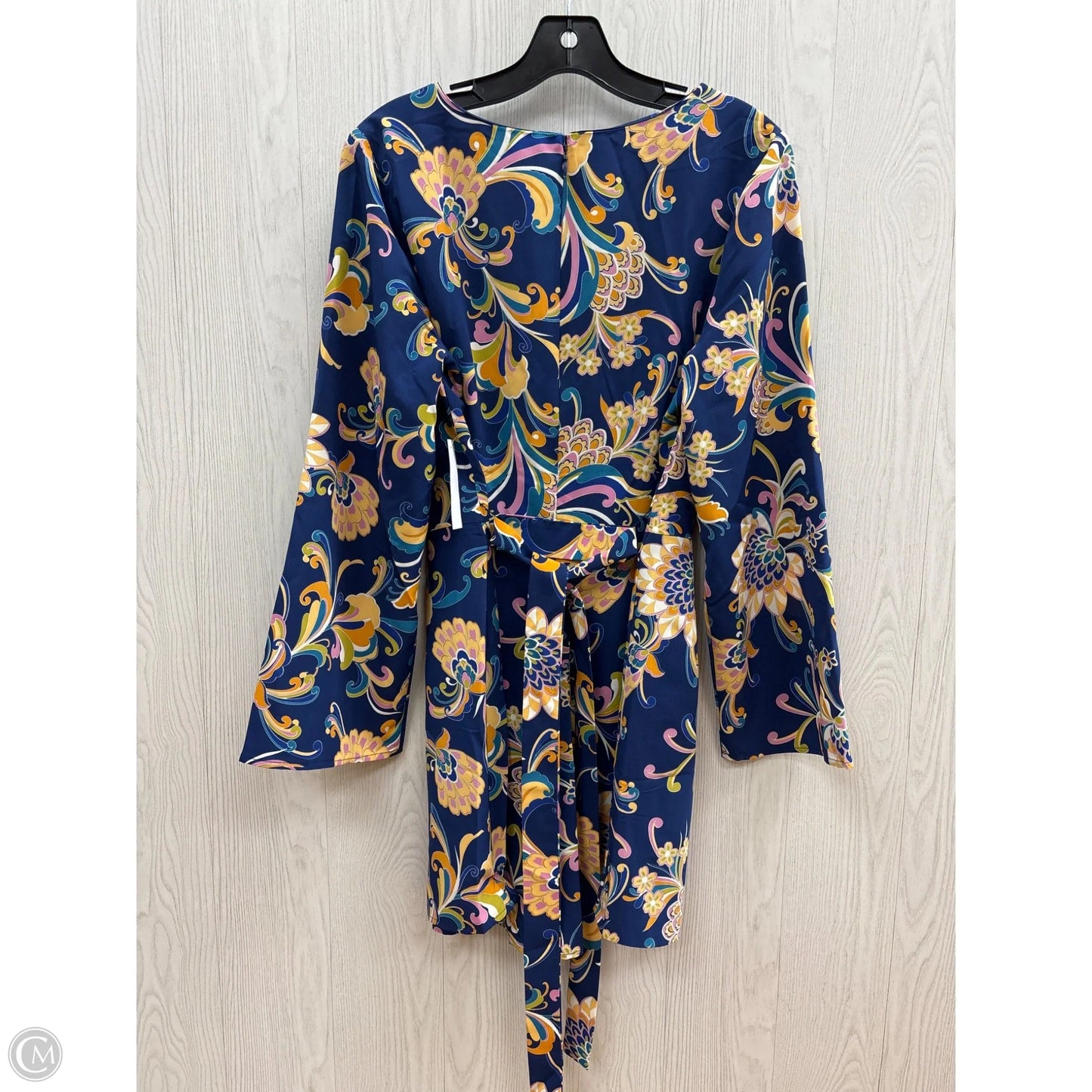 Dress Casual Midi By Venus In Blue & Orange, Size: L