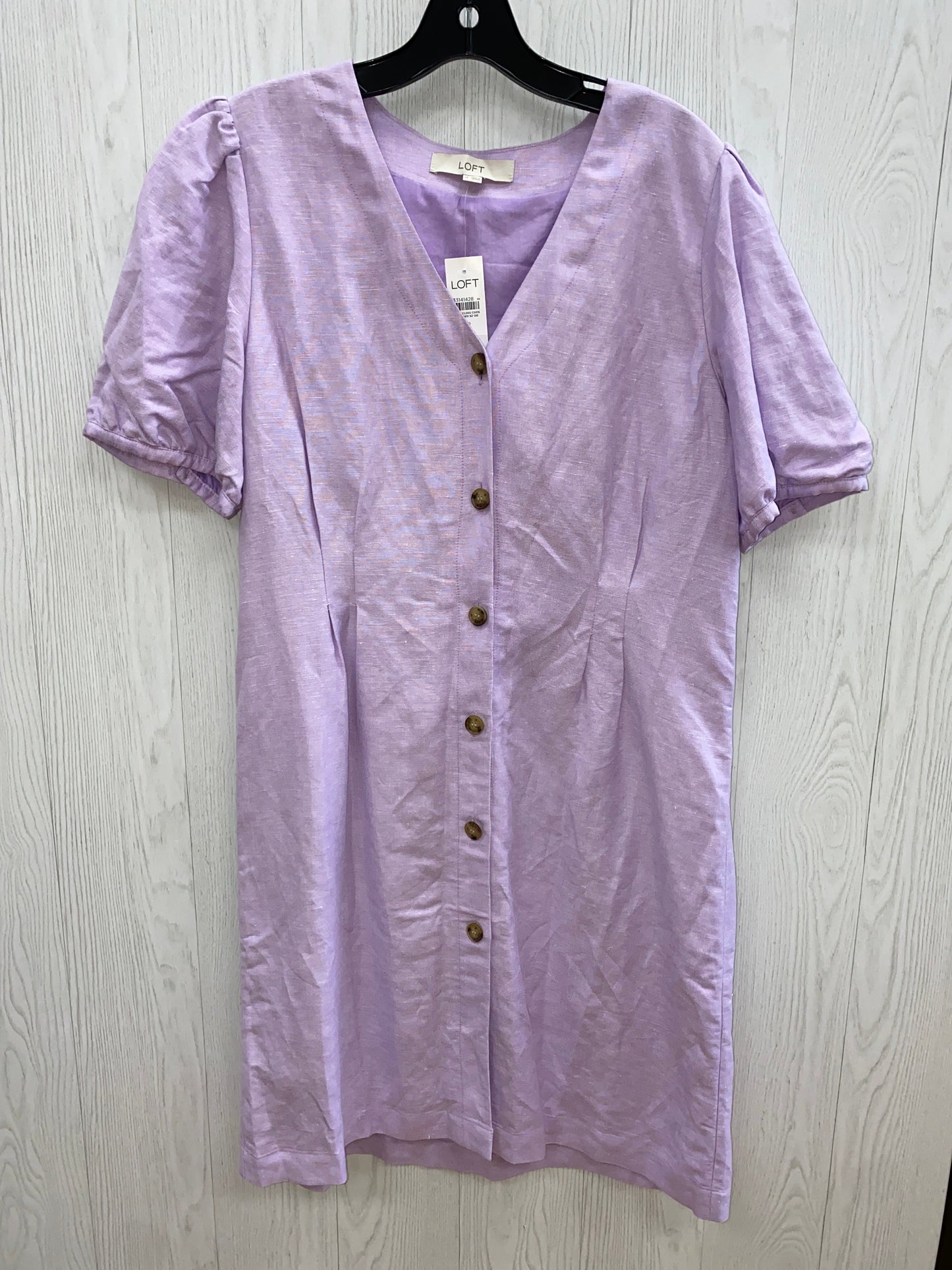 Lilac Dress Casual Midi Loft, Size 12