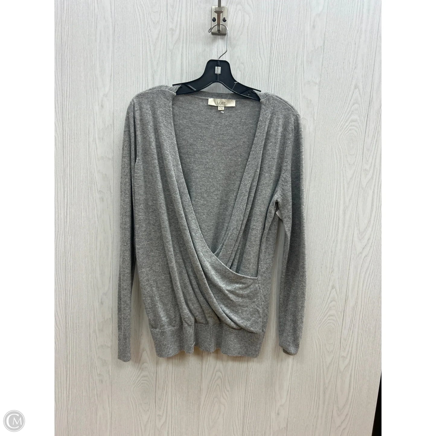 Sweater By Loft In Grey, Size: M