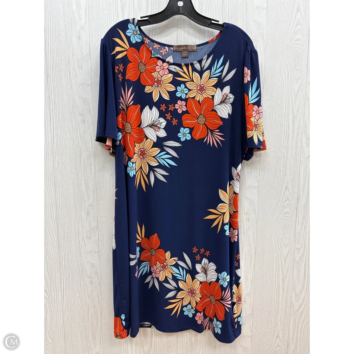 Dress Casual Short By Clothes Mentor In Floral Print, Size: Xl