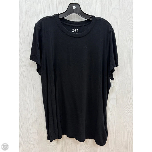 Top Short Sleeve By Maurices In Black, Size: 1x