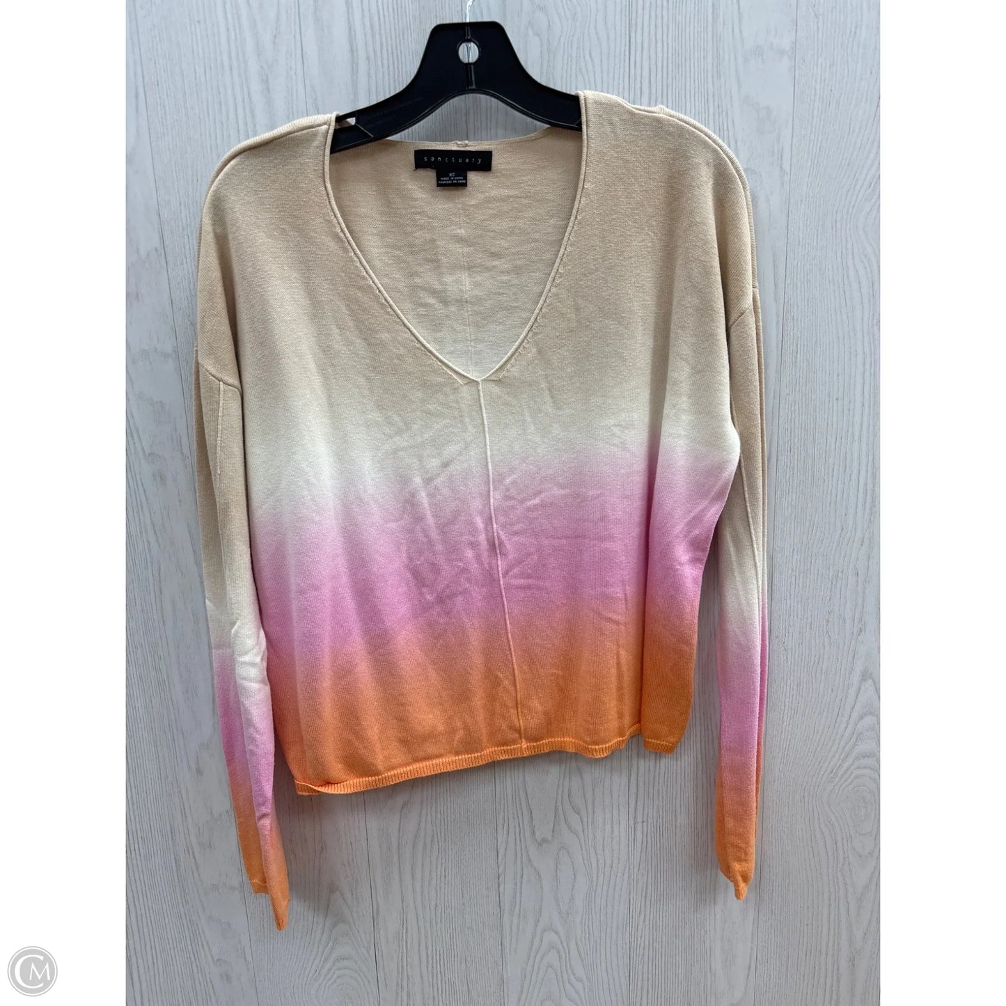 Top Long Sleeve By Sanctuary In Tan, Size: Xs