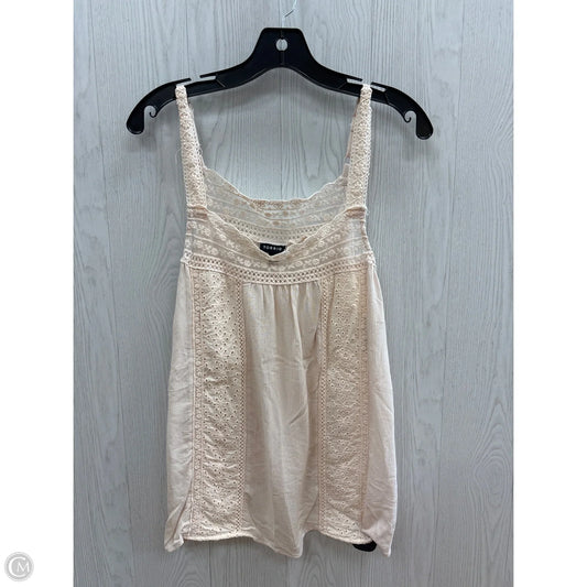 Top Sleeveless By Torrid In Cream, Size: Xl