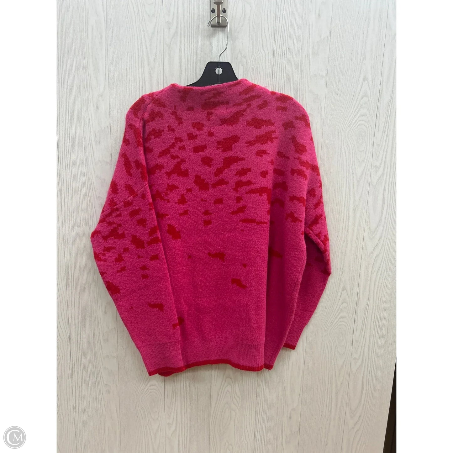 Sweater By Jodifl In Pink & Red, Size: L
