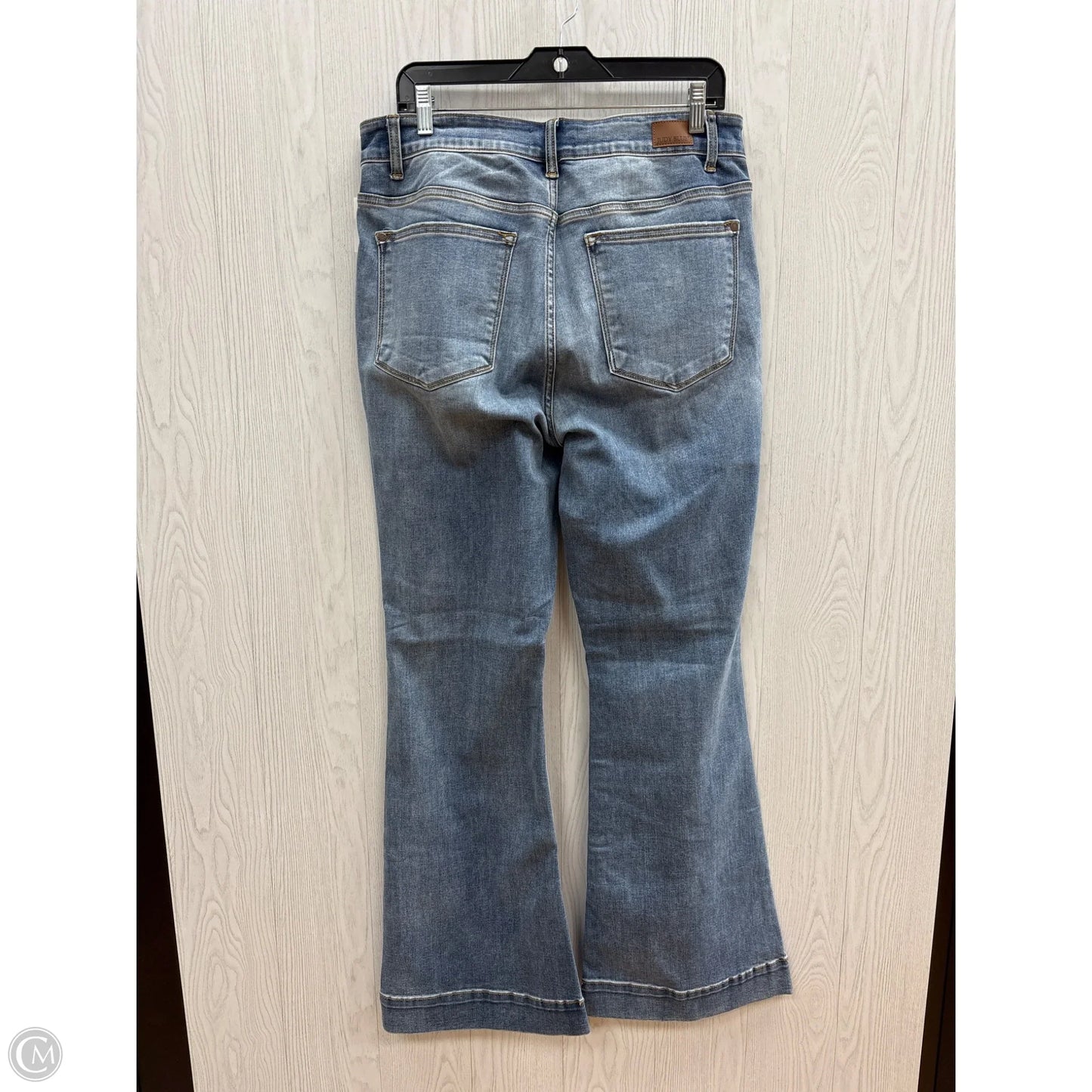 Jeans Flared By Judy Blue In Blue Denim, Size: 14