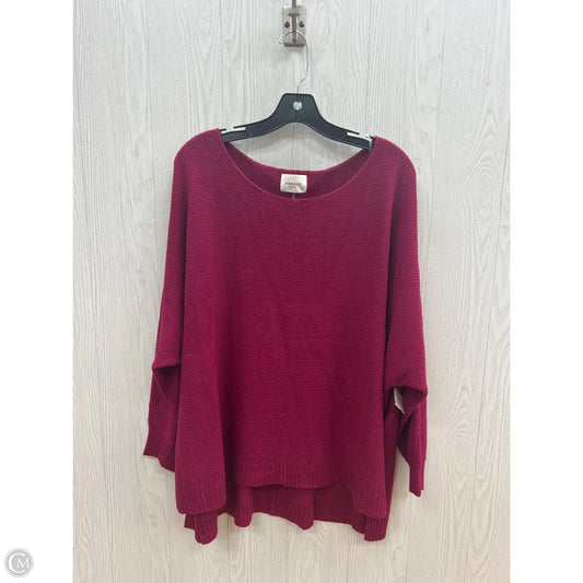 Sweater By Andree By Unit In Pink, Size: L