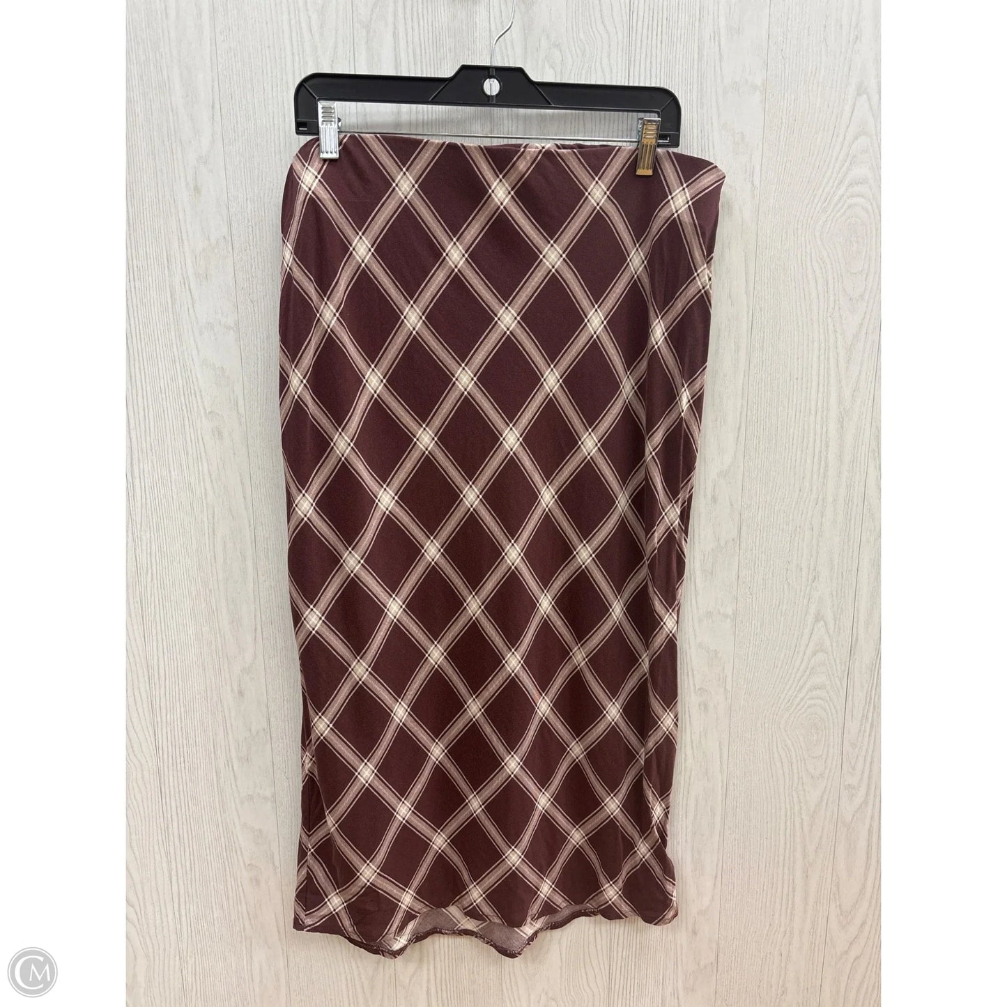 Skirt Midi By Torrid In Maroon, Size: 1x