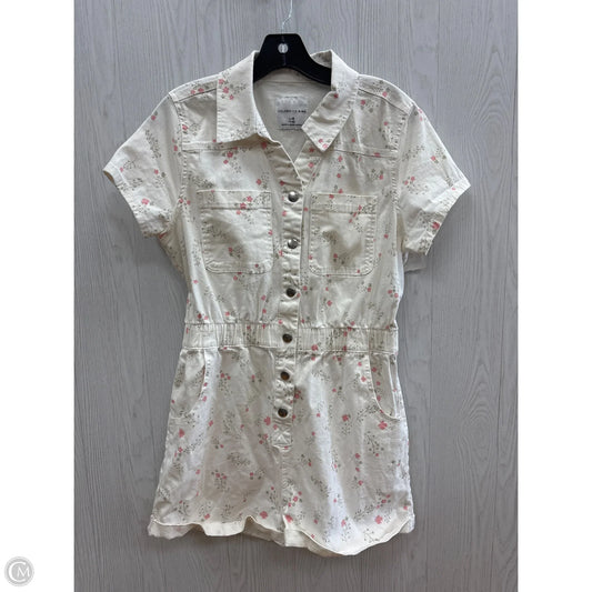 Romper By Celebrity Pink In Floral Print, Size: L
