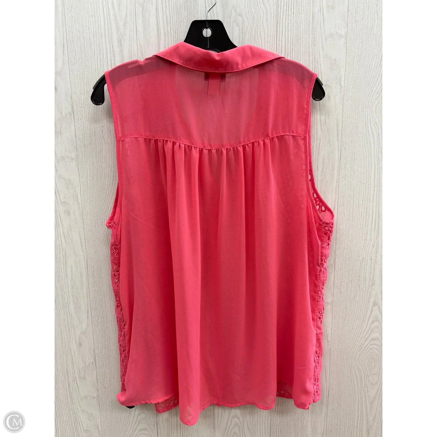 Top Sleeveless By Torrid In Pink, Size: 1x