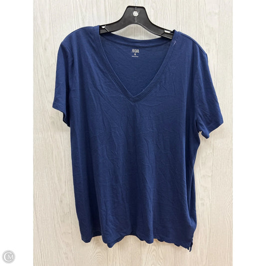 Top Short Sleeve By Ana In Navy, Size: Xl