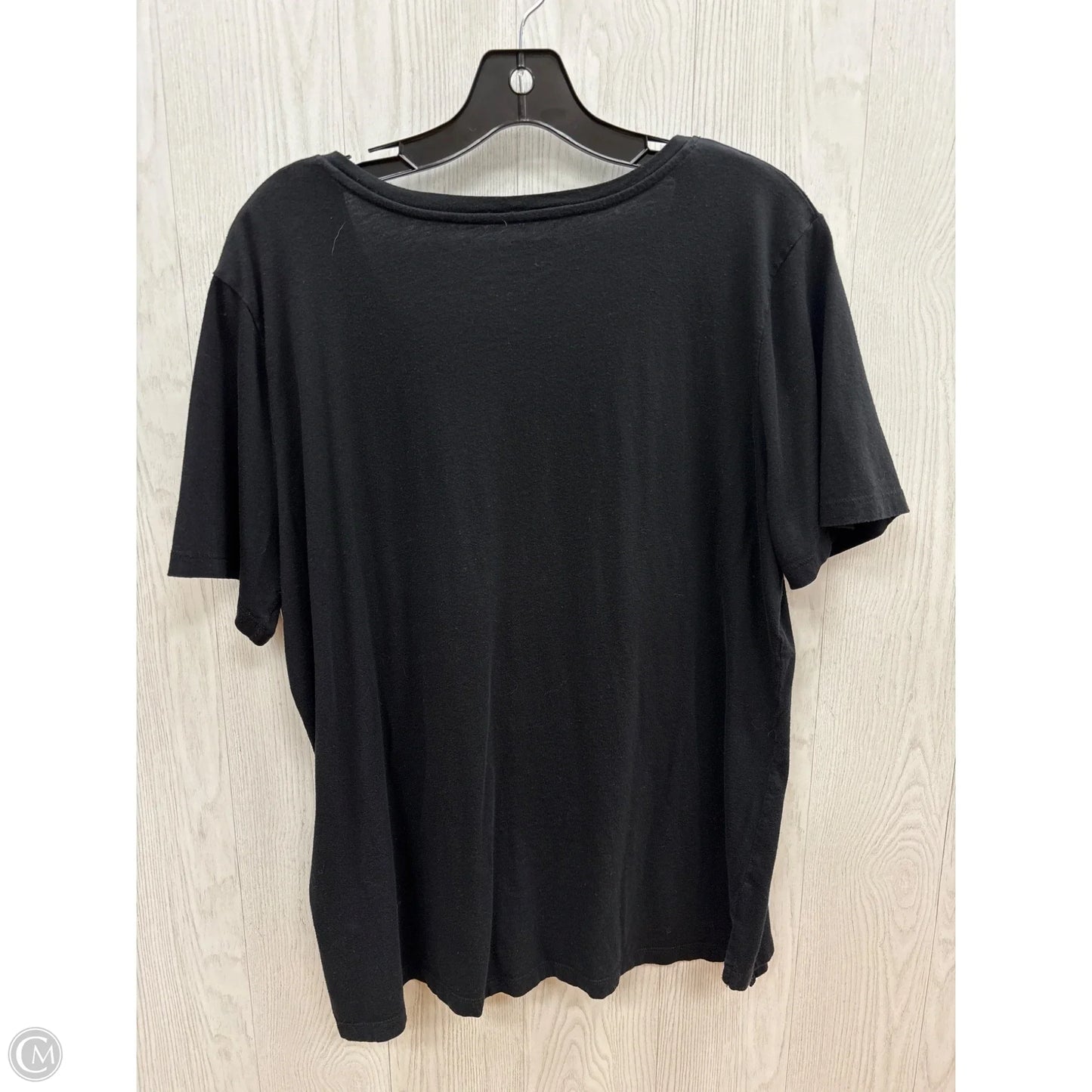 Top Short Sleeve By Eddie Bauer In Black, Size: 2x