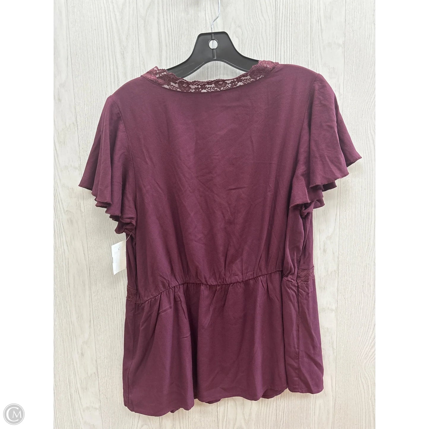 Top Short Sleeve By Old Navy In Purple, Size: L