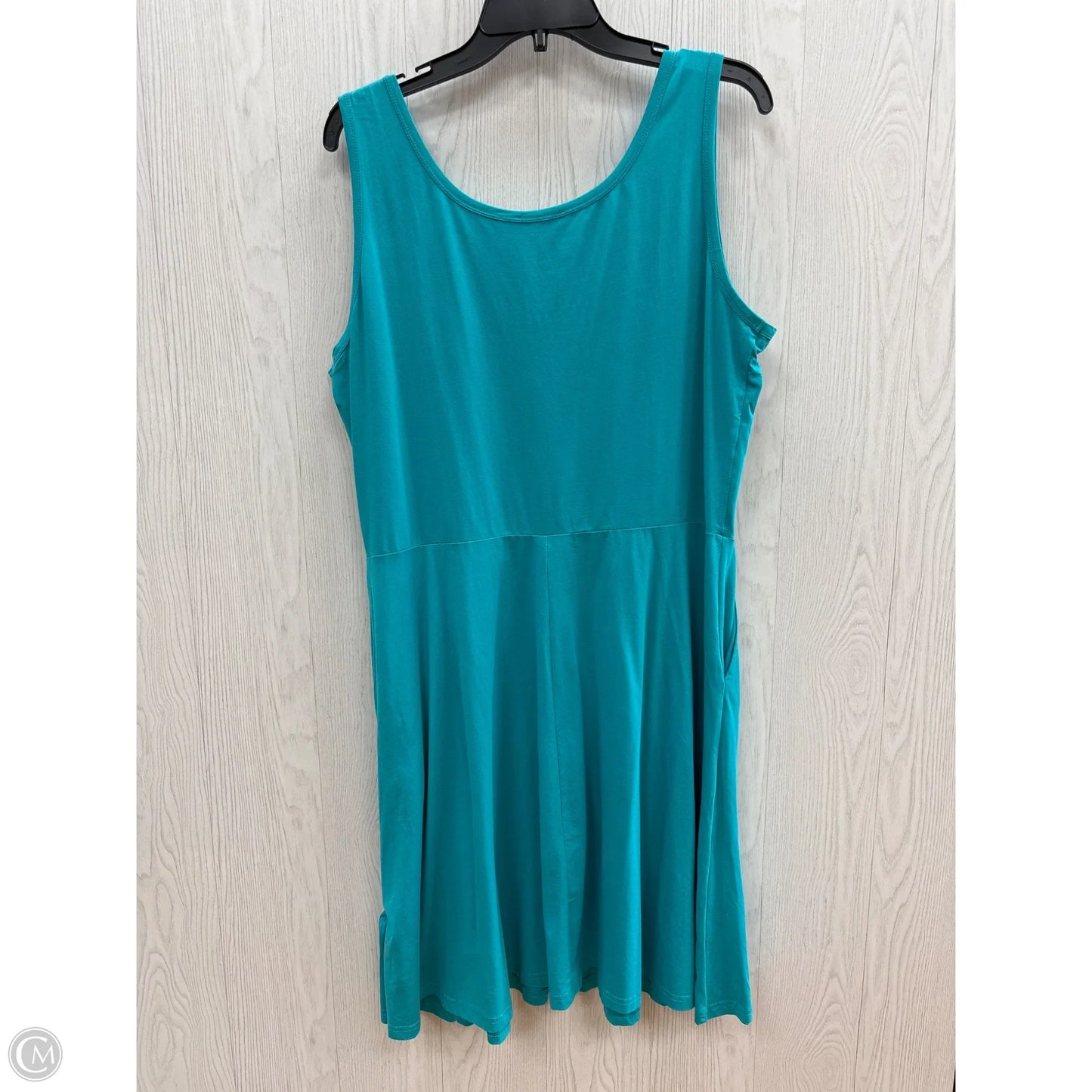 Dress Casual Short By Clothes Mentor In Teal, Size: 2x