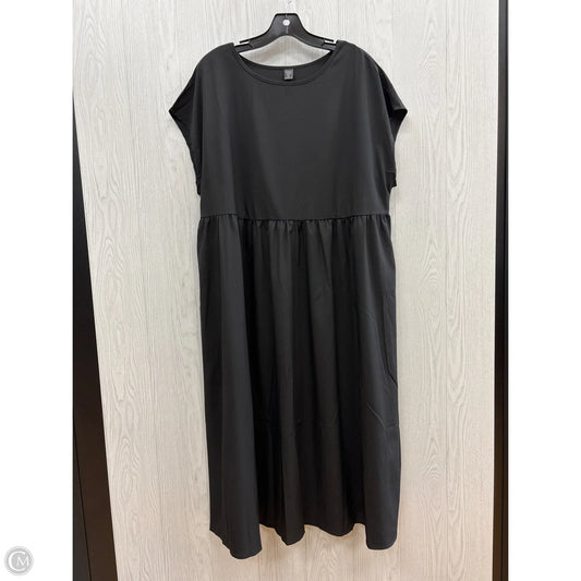 Dress Casual Midi By Shein In Black, Size: 1x