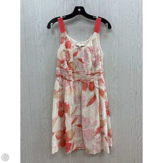Dress Casual Short By Loft In Floral Print, Size: 4