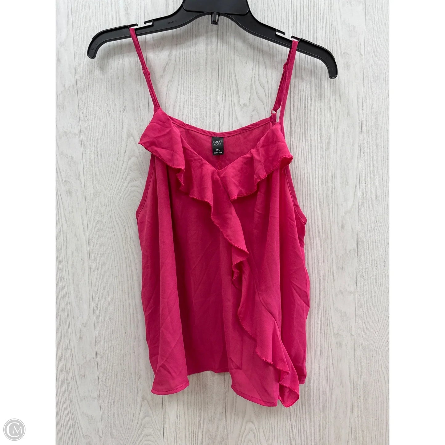 Top Cami By Clothes Mentor In Pink, Size: 1x