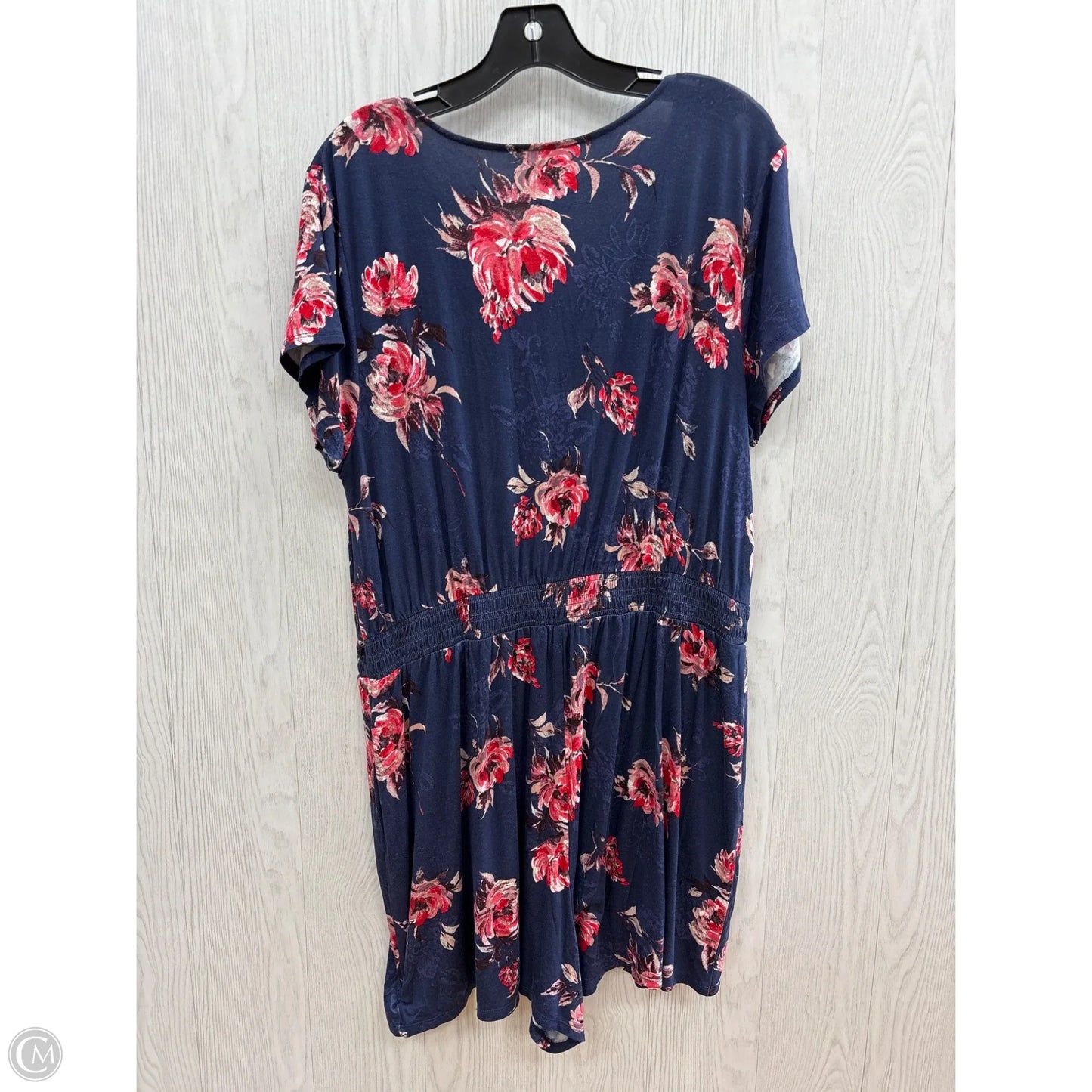 Romper By Maurices In Floral Print, Size: 2x