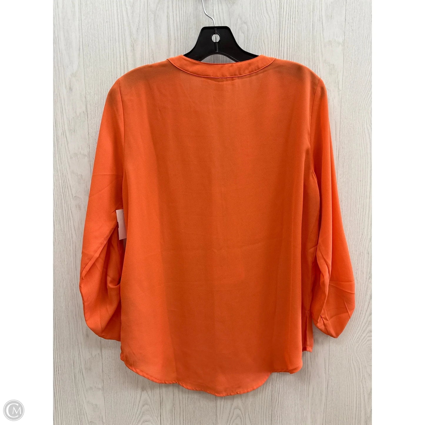 Top Long Sleeve Designer By Michael Kors In Orange, Size: S