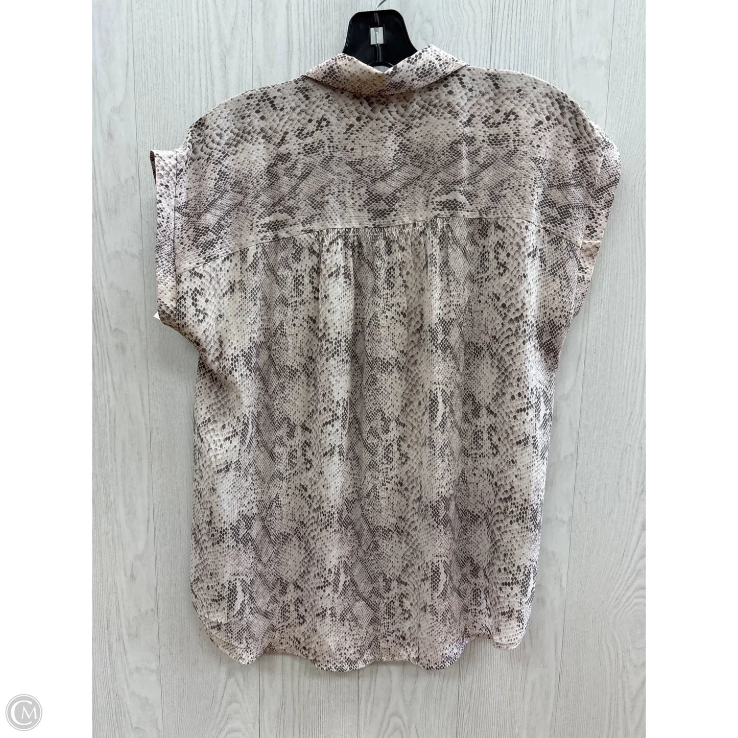 Top Sleeveless By Loft In Animal Print, Size: S