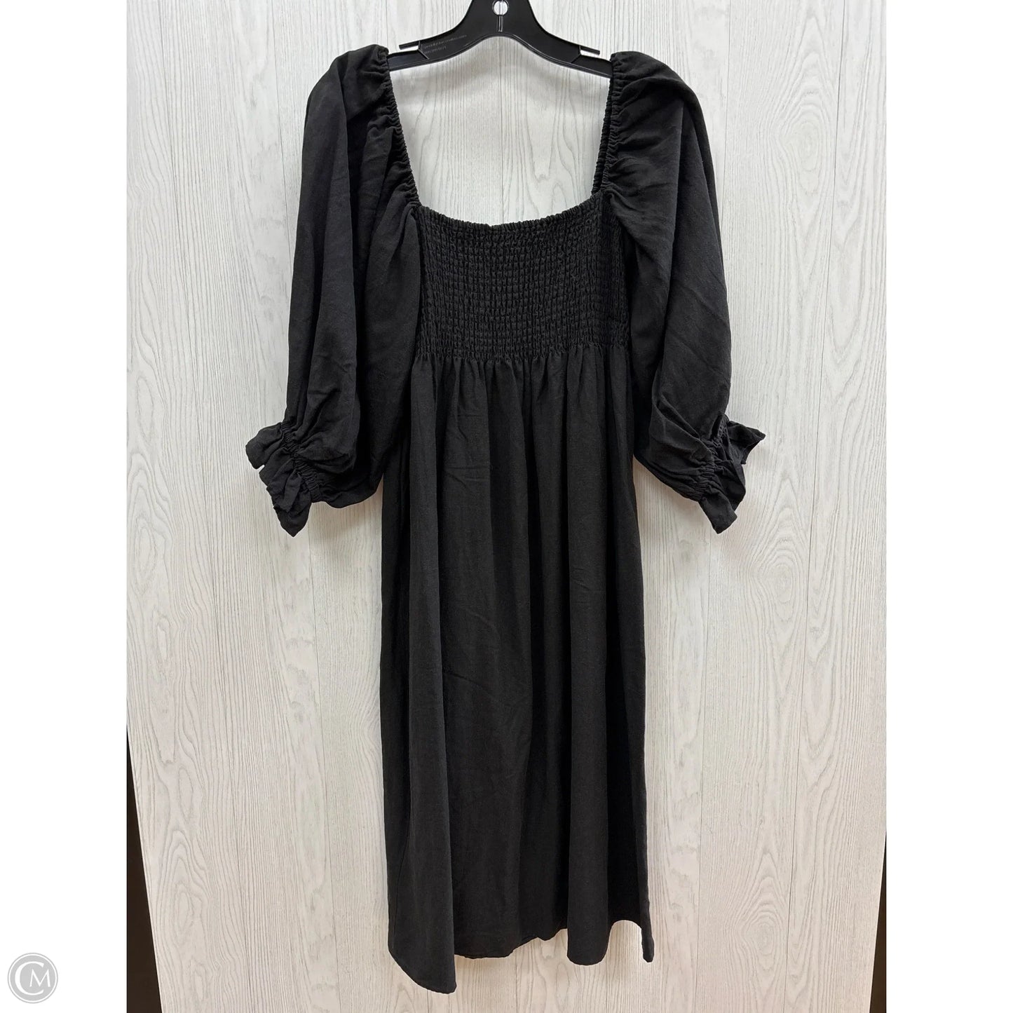 Dress Casual Midi By Clothes Mentor In Black, Size: Xl