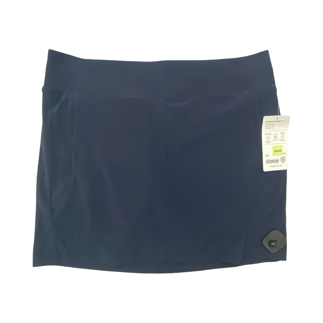 Athletic Skort By Athleta In Navy, Size:14
