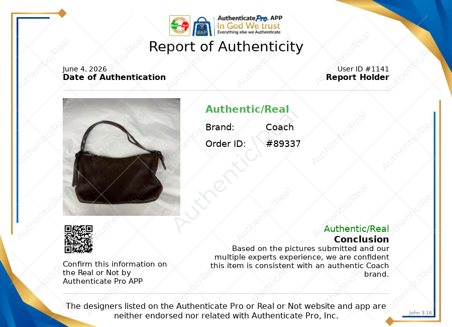 Handbag Designer By Coach, Size: Small