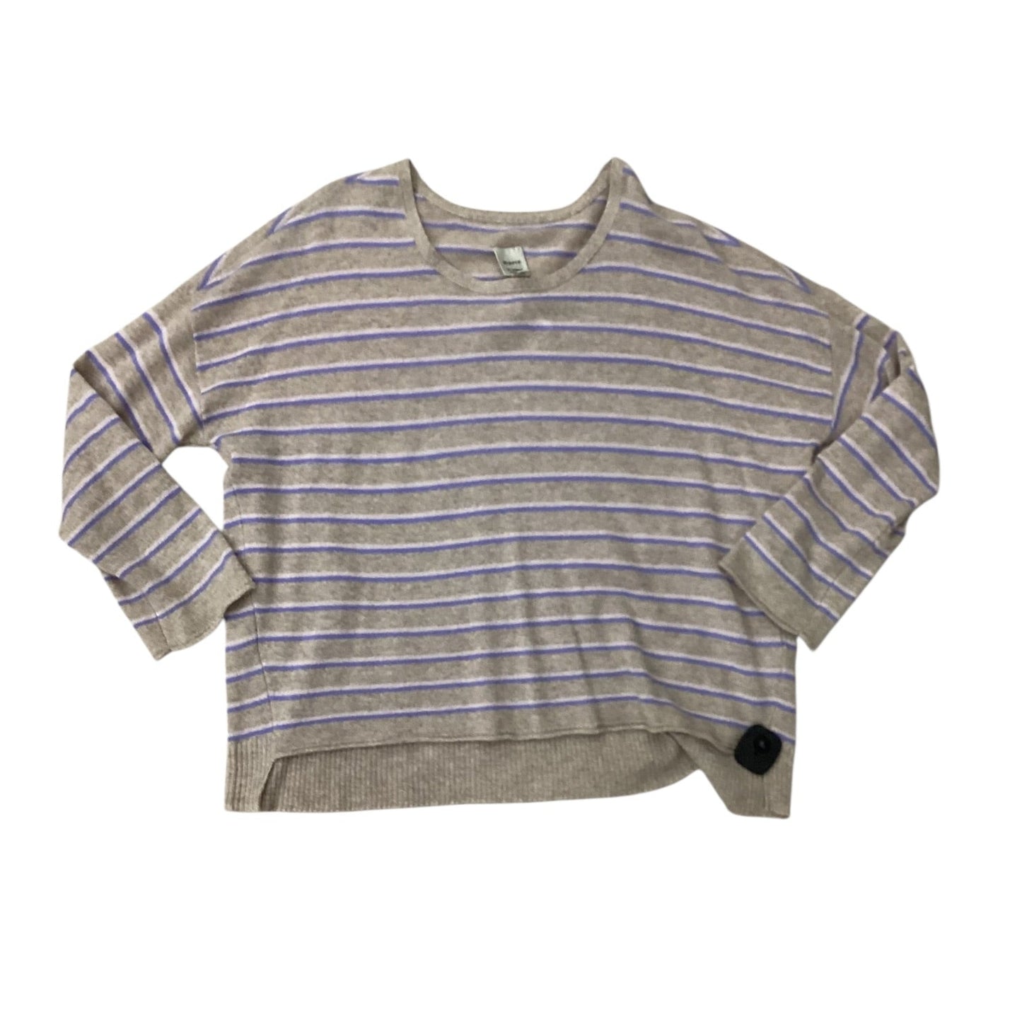 Sweater By Maeve In Purple & Tan, Size:Xl