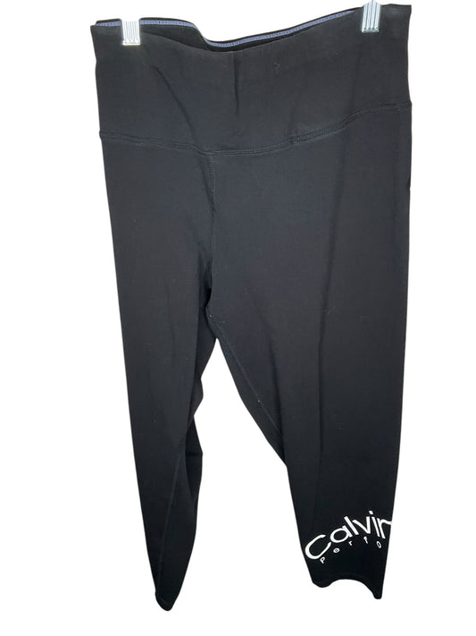 Athletic Leggings By Calvin Klein Performance In Black, Size: 2x