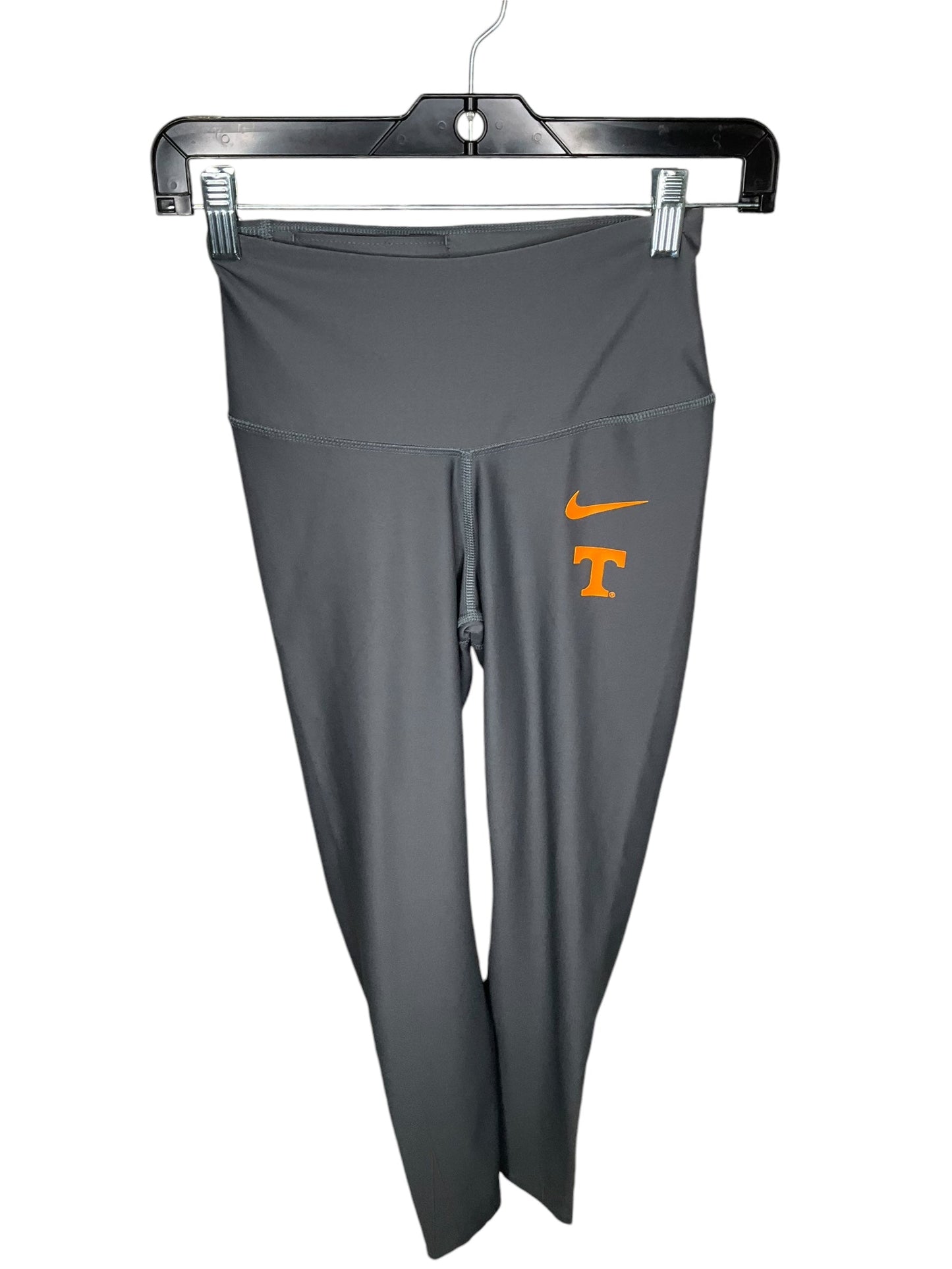 Athletic Leggings By Nike In Grey & Orange, Size: Xs