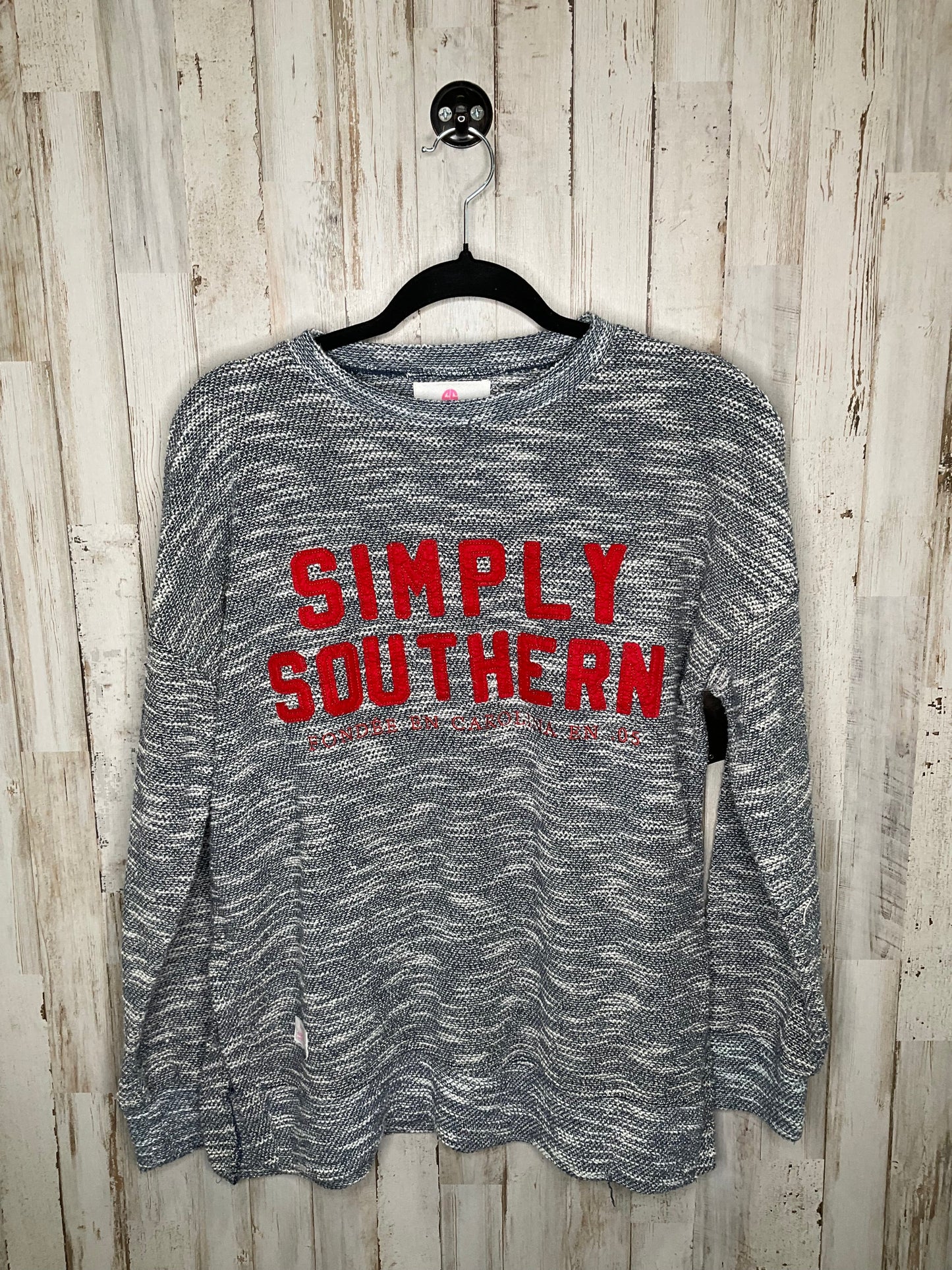 Navy Sweater Simply Southern, Size L