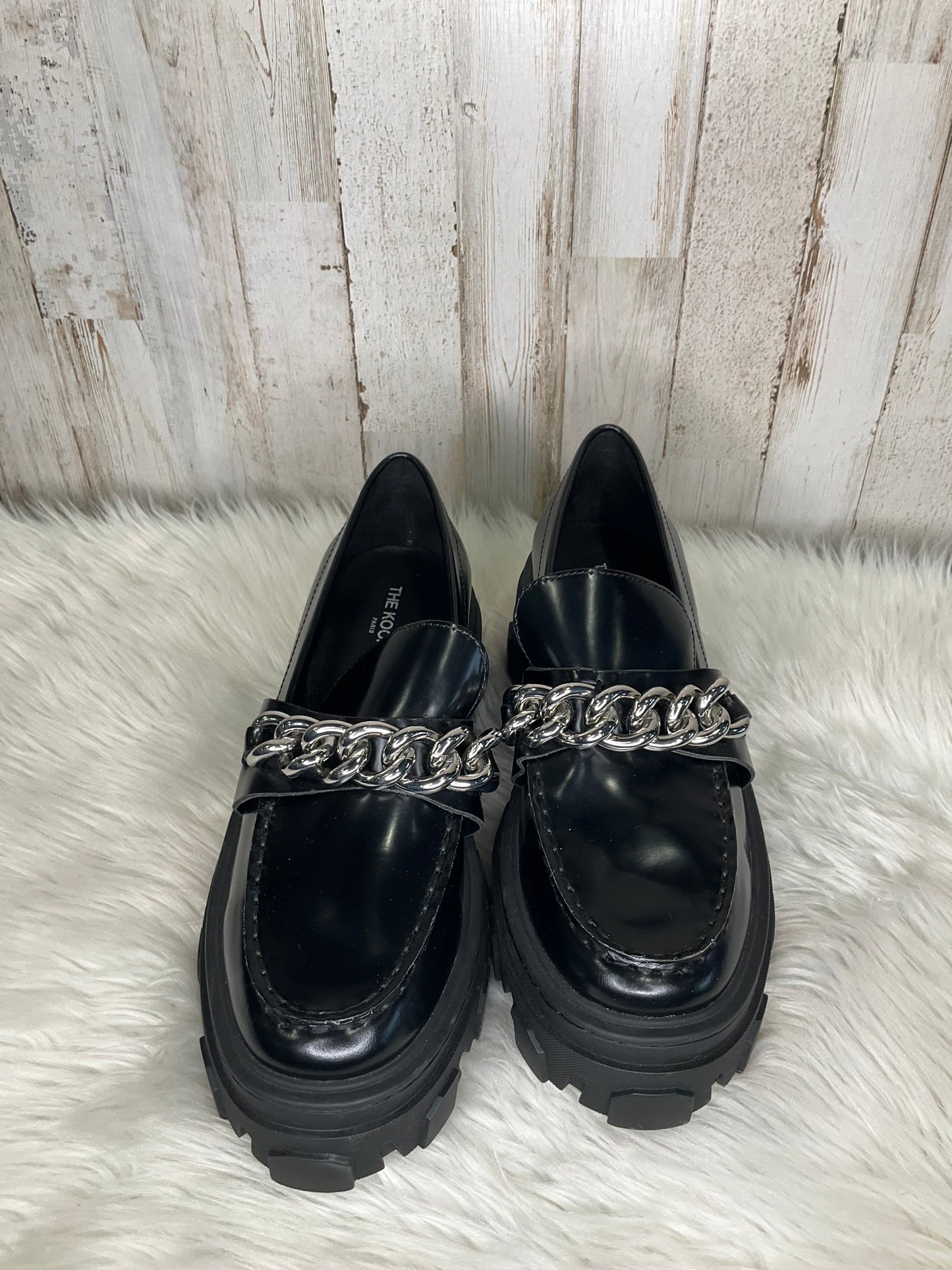 Black Shoes Heels Platform Cma, Size 8
