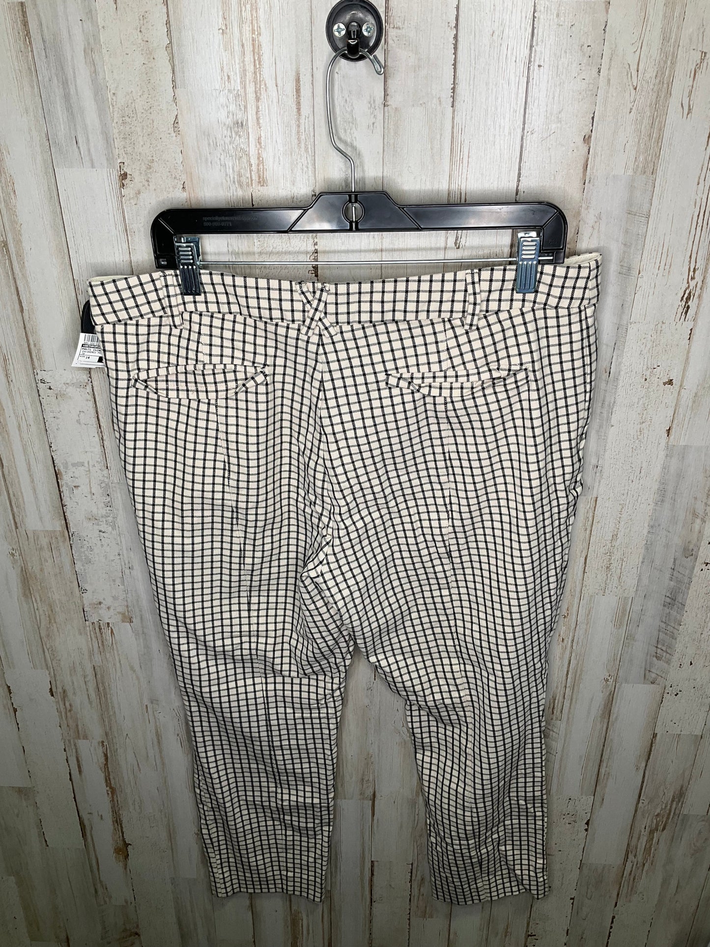 Checkered Pattern Pants Chinos & Khakis Anthropologie, Size 14