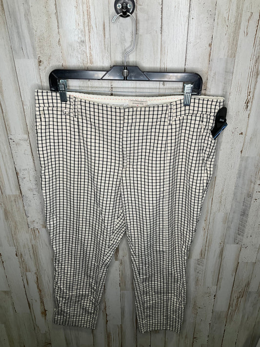 Checkered Pattern Pants Chinos & Khakis Anthropologie, Size 14