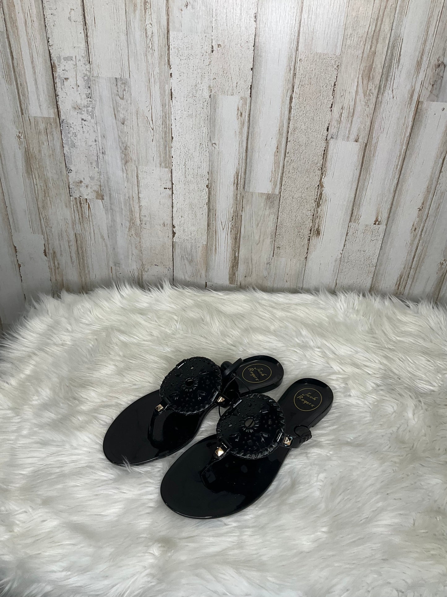 Black Sandals Flats Jack Rogers, Size 8