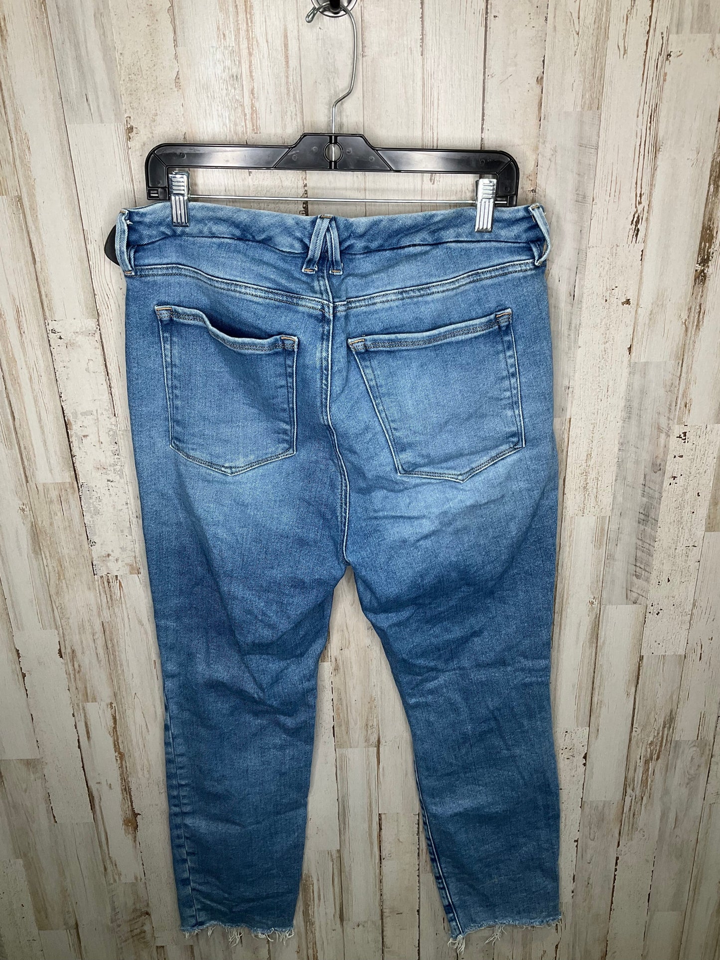Blue Denim Jeans Cropped Good American, Size 14