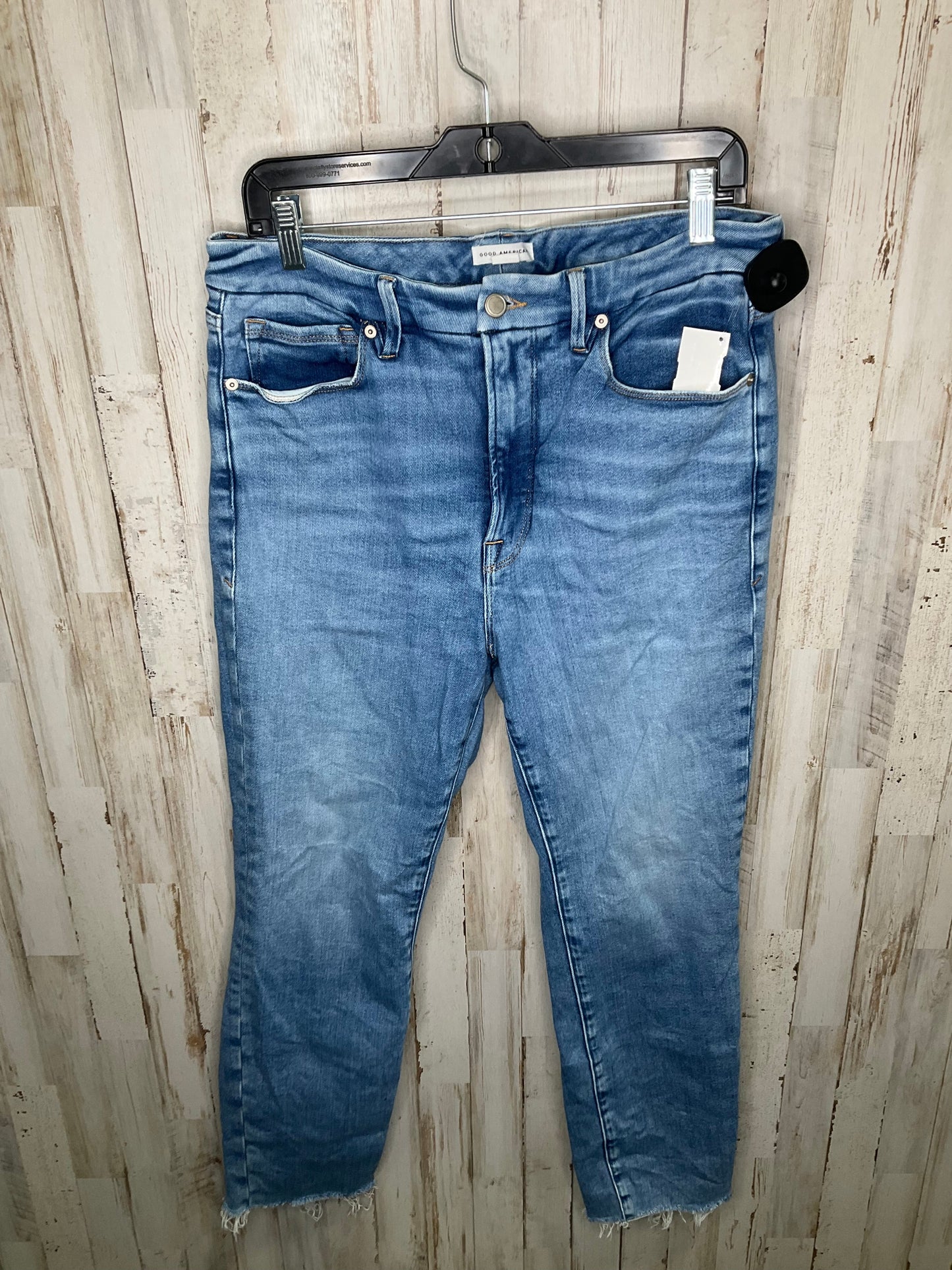 Blue Denim Jeans Cropped Good American, Size 14