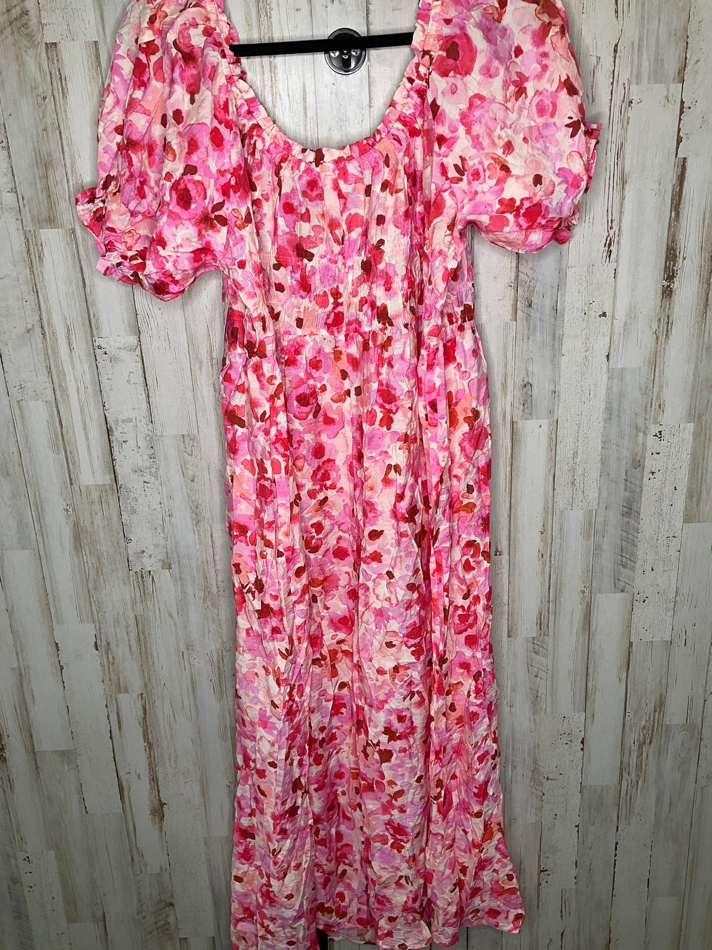 Pink Dress Casual Midi H&m, Size 2x