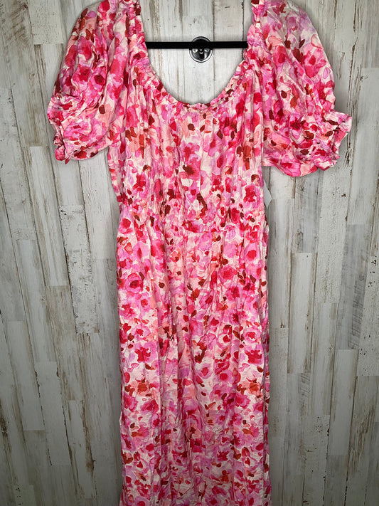 Pink Dress Casual Midi H&m, Size 2x