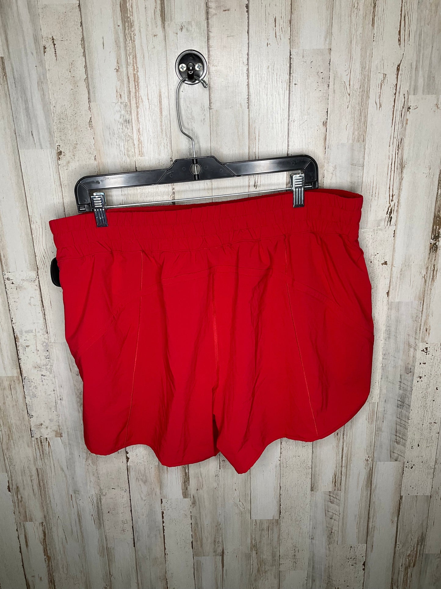 Red Athletic Shorts Lululemon, Size 18