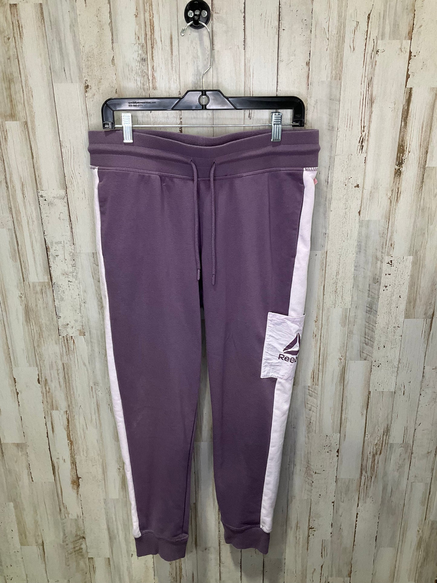 Athletic Pants By Reebok In Purple, Size: L